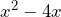 x^2-4x