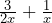 \frac{3}{2x}+\frac{1}{x}