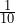 \frac{1}{10}