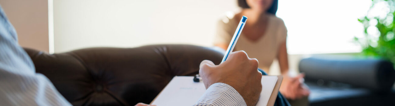 Therapist with Client during a counselling session